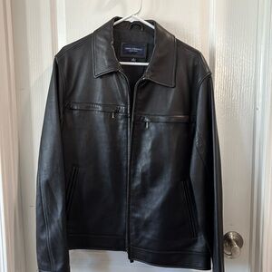 Men’s lightly worn leather jacket
